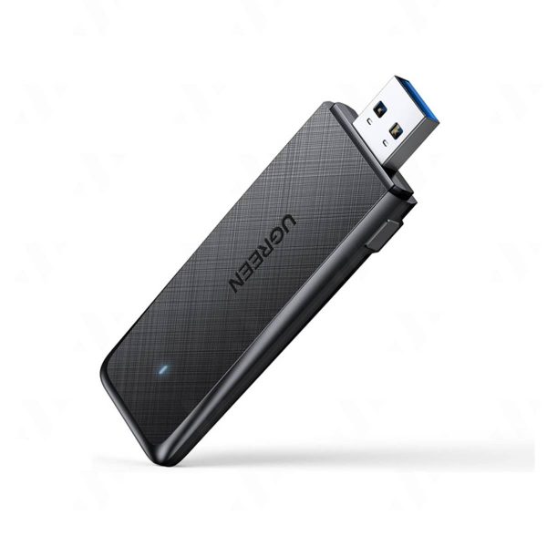 USB Wifi chuẩn AC1300 Ugreen 50340 CM492 băng tần kép 5G & 2.4G, tốc độ 1300Mbps, đèn LED báo