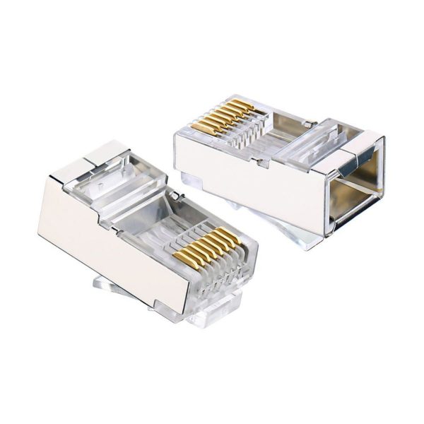 Đầu bấm mạng RJ45 Cat6a/Cat7 Ugreen 50635 cao cấp (2 mảnh) (hộp 100c)