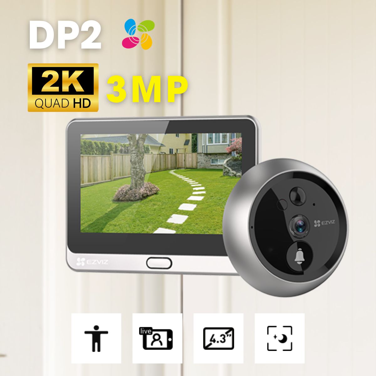 10154_chuong_cua_man_hinh_ezviz_dp2_2k_3mp_thumb Chuông cửa màn hình Ezviz DP2 2K 3MP 4.3 inch, phát hiện chuyển động, live view, hồng ngoại 5m