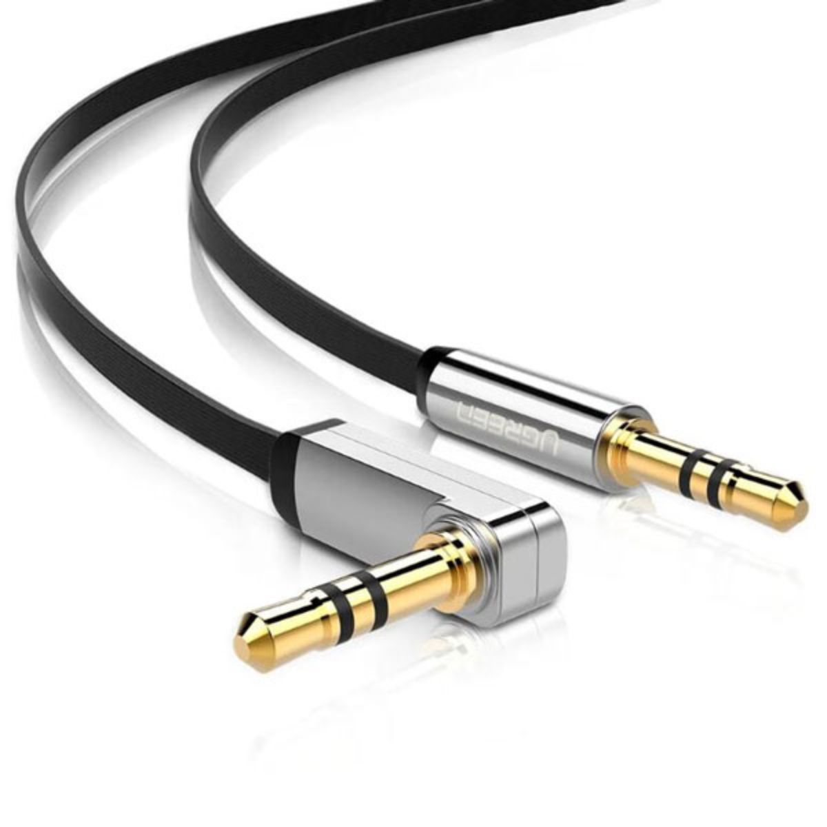 Cáp Audio 3.5mm 1.5M đầu bẻ góc 90 độ Ugreen 10598 chính hãng