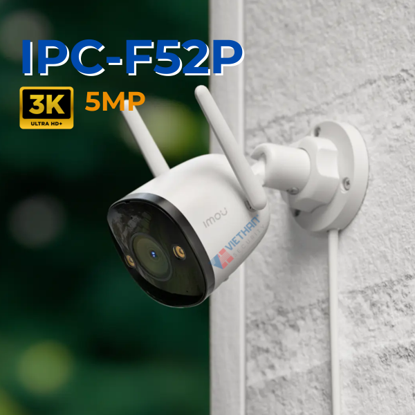 Camera Bullet 2C 5MP IMOU IPC-F52P an ninh tối ưu, cảm biến chuyển động, chống nước IP67