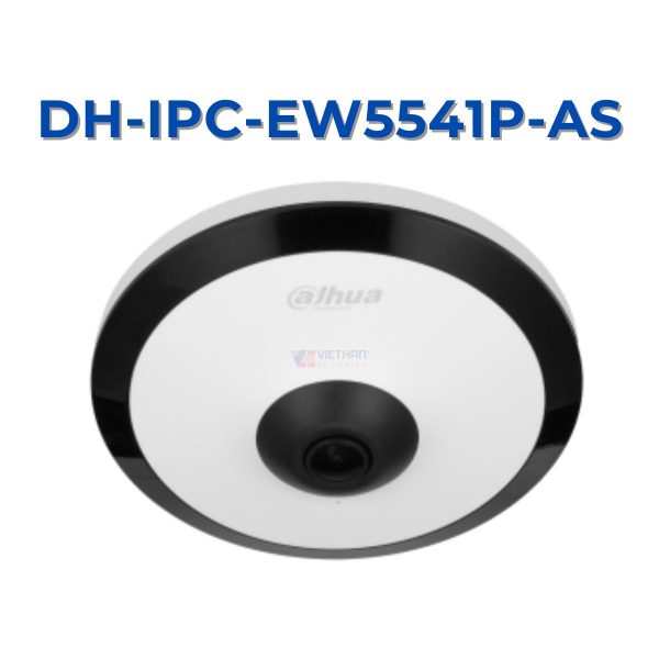 Camera trần IP Fisheye 5MP DH-IPC-EW5541P-AS, Tích hợp mic, 180 Độ