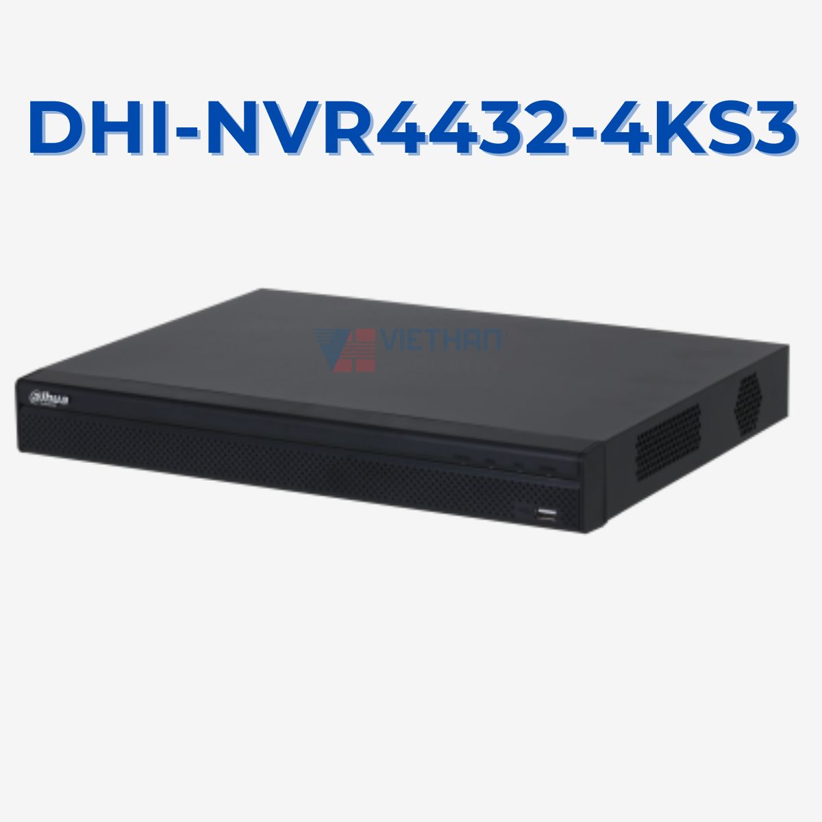 Đầu ghi hình camera IP 32 kênh 12MP Dahua DHI-NVR4432-4KS3, hỗ trợ 4 ổ cứng 20TB, băng thông đầu vào 160Mbps