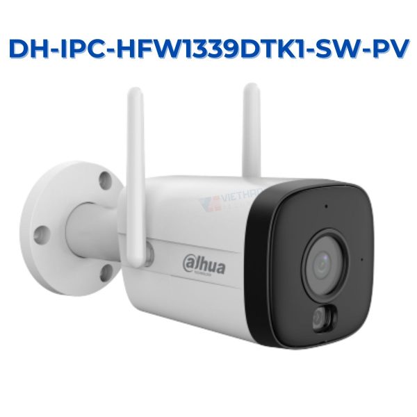 Camera IP Wifi DAHUA DH-IPC-HFW1339DTK1-SW-PV 3MP, Đàm thoại 2 chiều, Cảnh báo chủ động, Phát hiện con người
