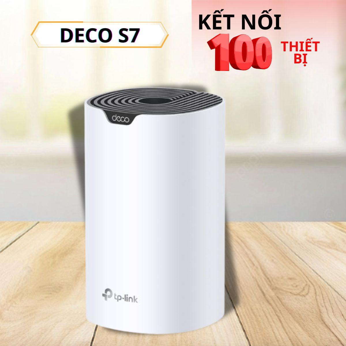 Hệ thống Wi-Fi Mesh AC1900 Deco S7 (1-Pack), Kết nối mượt mà, Phú sóng toàn diện, Dễ dàng lắp đặt.