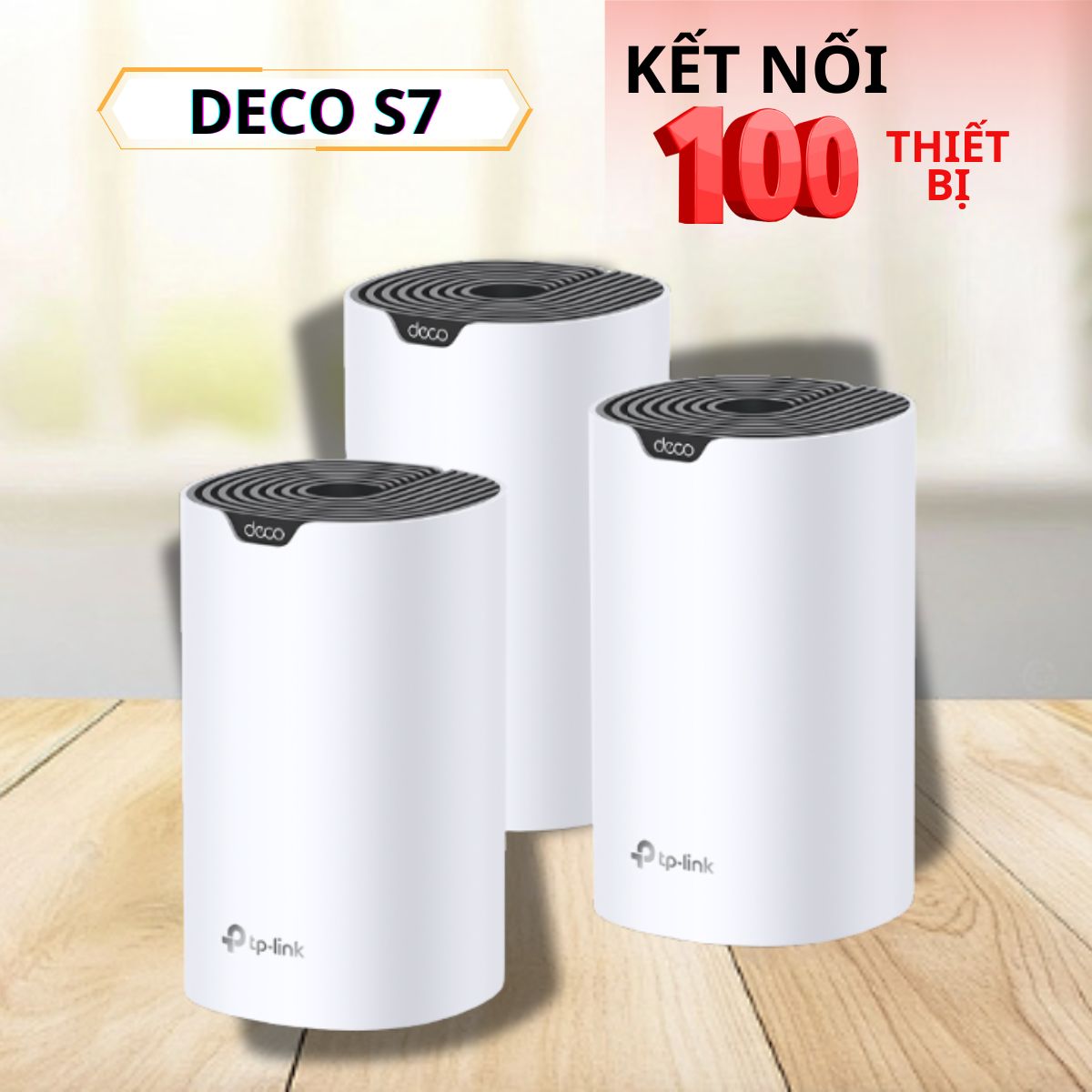 Hệ thống Wi-Fi Mesh AC1900 Deco S7 (3-Pack), Kết nối mượt mà, Phú sóng toàn diện