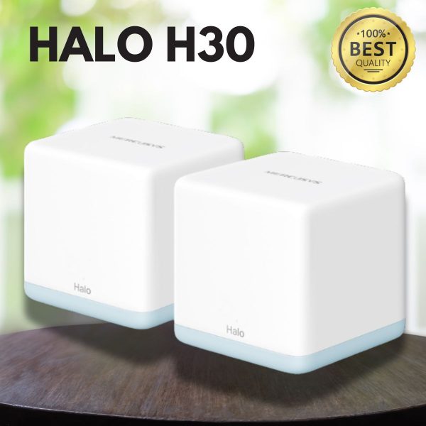 Hệ Thống Wi-Fi Mesh AC1200 Halo H30 (2-Pack), Di chuyển liền mạch, Phủ sóng toàn nhà, Một mạch thống nhất.
