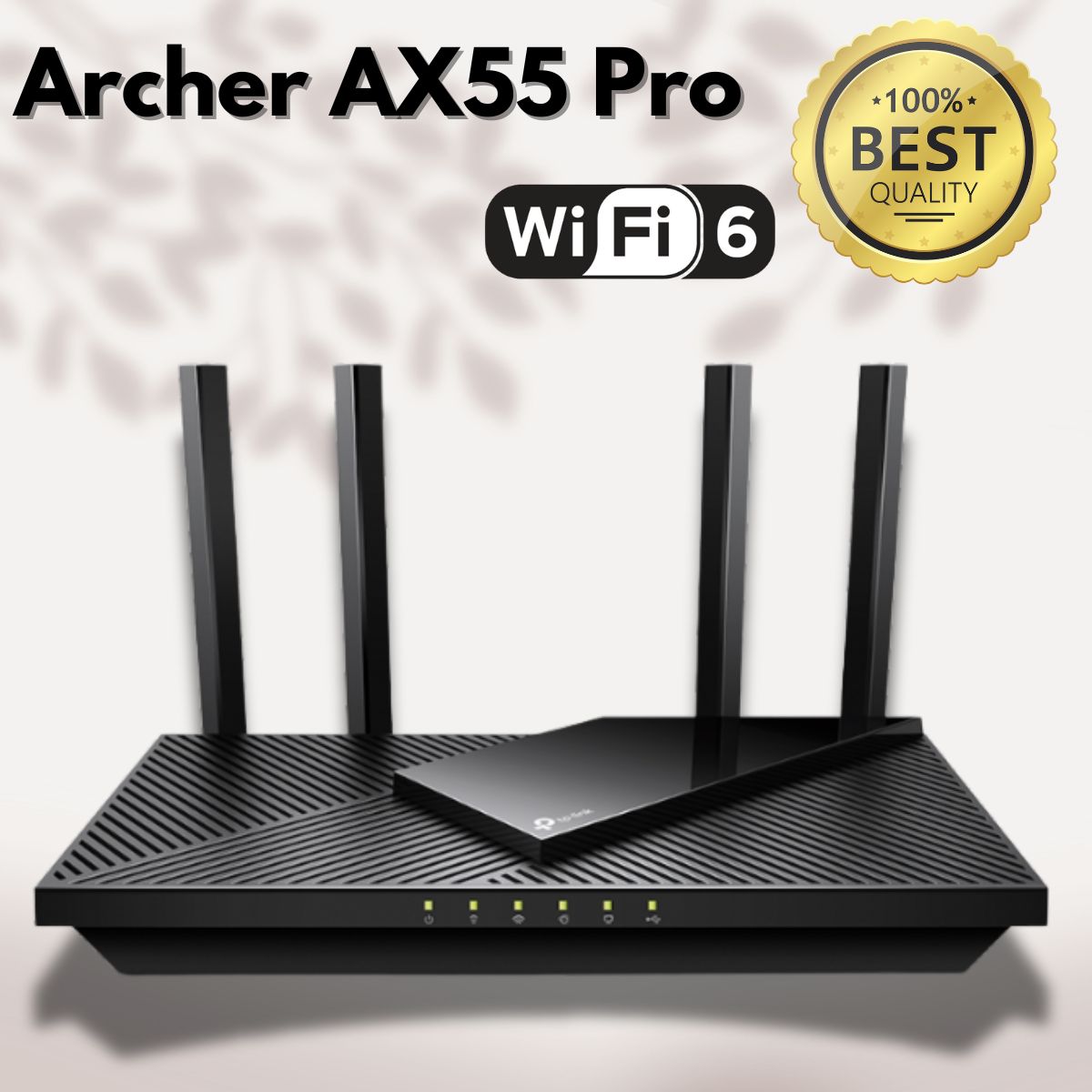 Thiết bị phát Wi-Fi Archer AX55 Pro Băng tần kép AX3000, Hai Cổng 2.5 Gbps Multi-Gigabi, Tốc độ cực nhanh