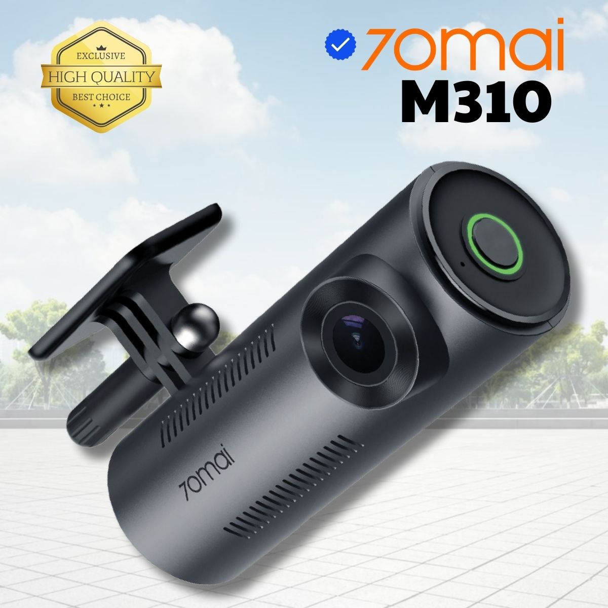Camera hành trình 70mai M310, Ghi hình trước 2K 1296P sắc nét, Điều khiển giọng nói