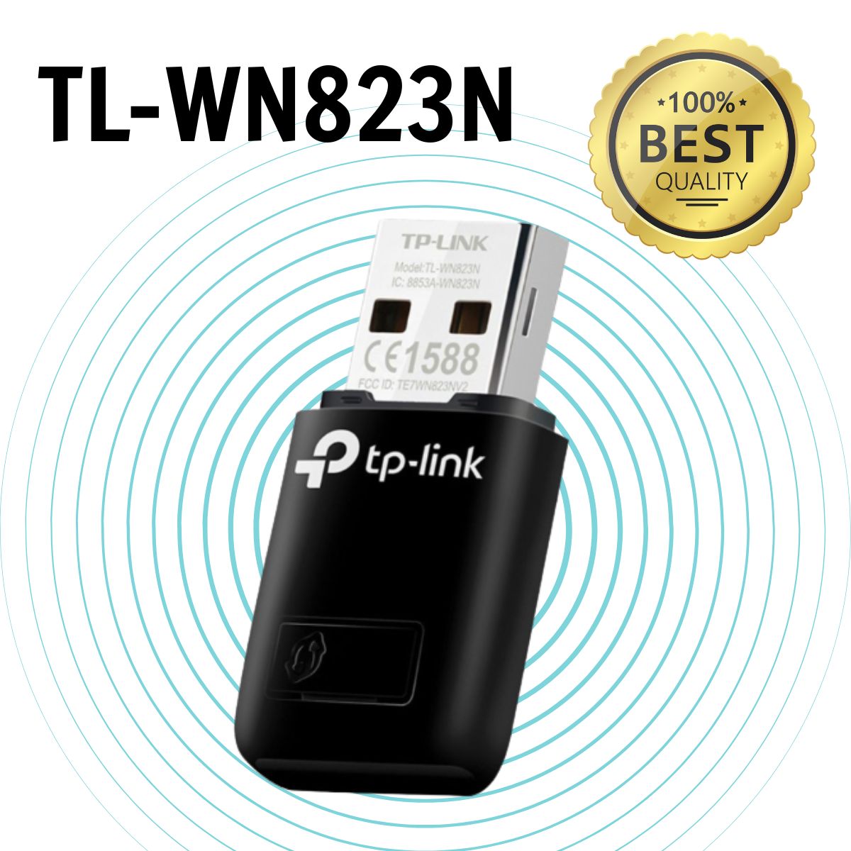 Bộ Chuyển Đổi USB Wi-Fi Mini TP-Link TL-WN823N chuẩn tốc độ 300Mbps, Nút WPS, USB 2.0