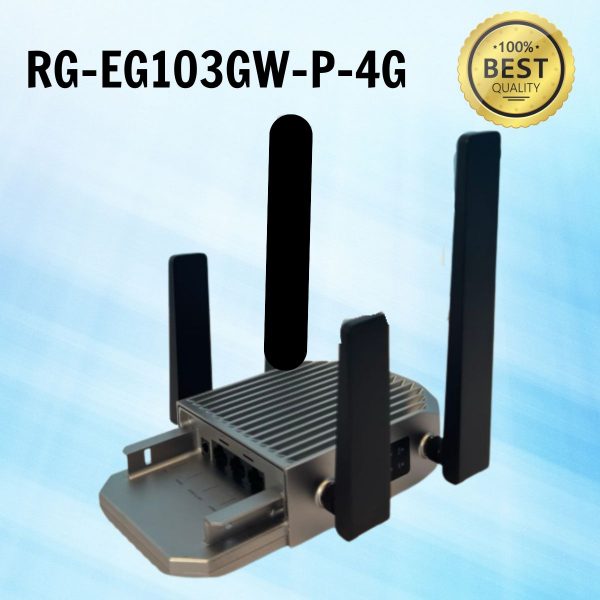 Router Modem 4G Ruijie RG-EG103GW-P-4G, Kết nối 4G với 2 khe cắm sim, Hỗ trợ 100 thiết bị cùng lúc, Chuẩn công nghiệp