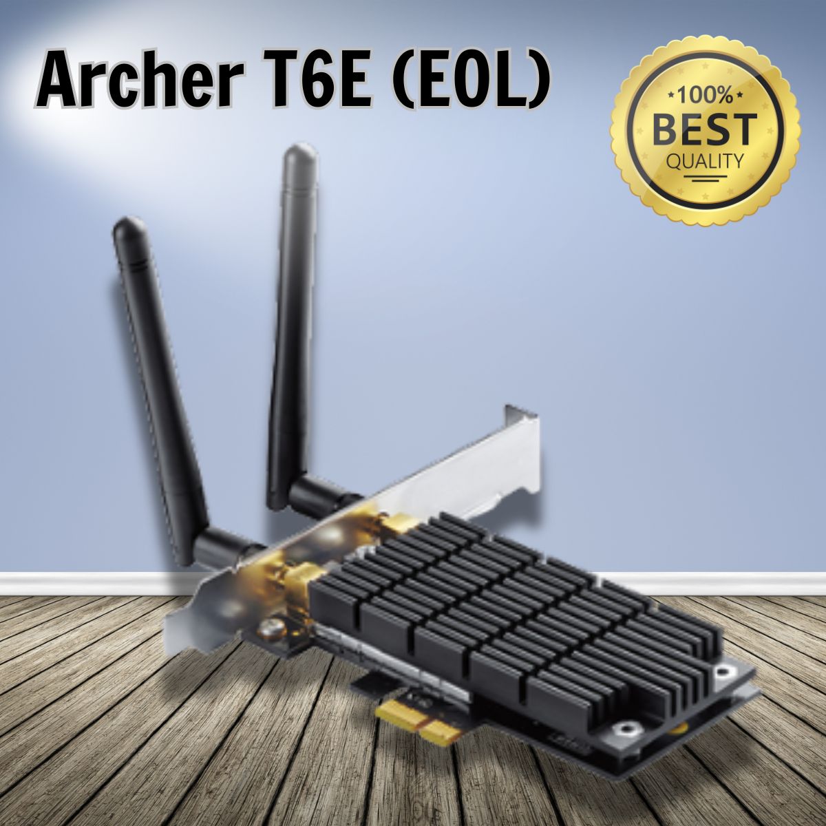 Bộ Chuyển Đổi PCI Express Wi Fi Archer T6E (EOL) Băng Tần Kép AC1300, 2 Ăng-ten ngoài có độ lợi cao
