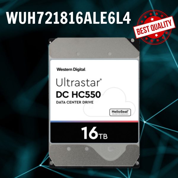 Ổ cứng HDD 16TB WD Enterprise Ultrastar DC HC550 WUH721816ALE6L4, 7200 RPM 512MB cache, 3.5 inch