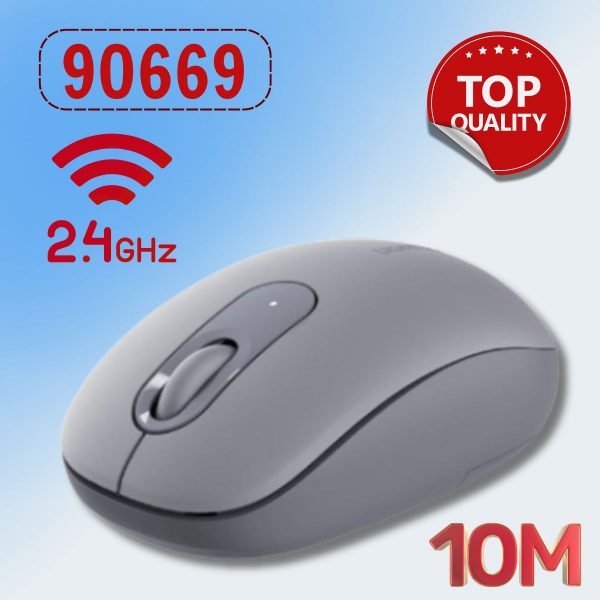 Chuột không dây Ugreen 90669 2.4Ghz Moonlight Grey, Khoảng cách hoạt động 10m