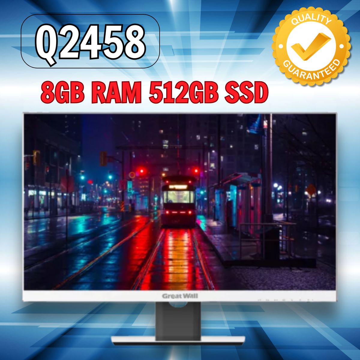 Máy tính all in one Great Wall Q2458 AIO QA25854 - Core i5-12450H, 8GB RAM, 512GB SSD, Intel Graphics, Màn 23.8" FHD, Phím chuột không dây