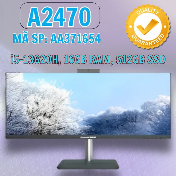 Màn hình tích hợp CPU PC Great Wall A2470 AIO AA371654 - Core i5-13620H, 16GB RAM, 512GB SSD - Màn 23.8" FHD - Intel Graphics, Phím chuột không dây