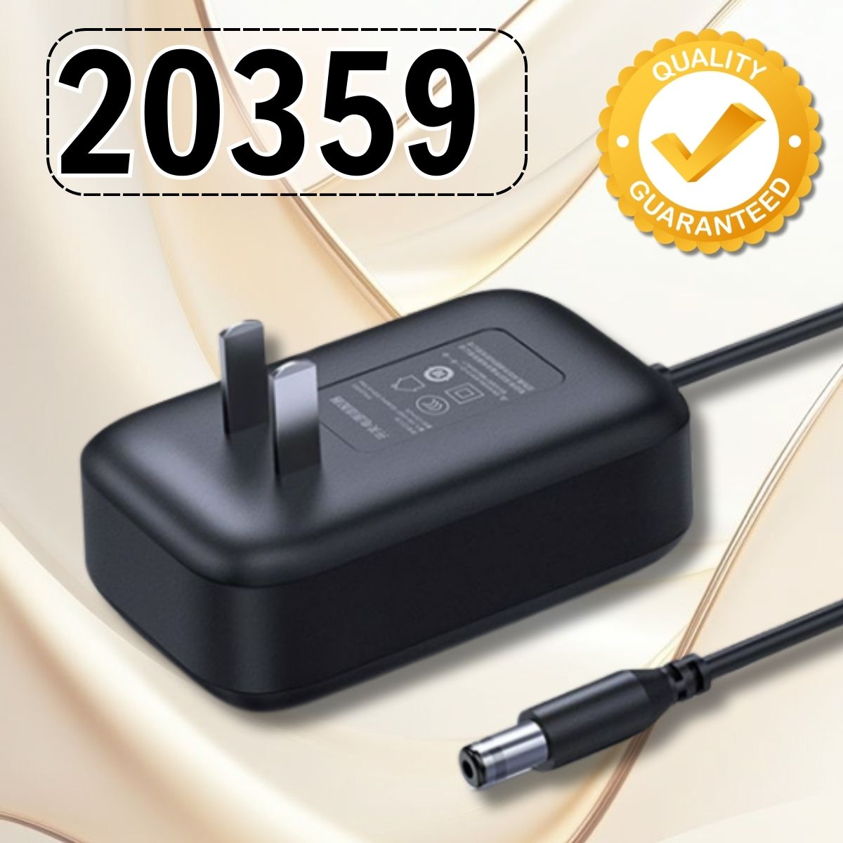 Bộ đổi nguồn DC 12V-2A Ugreen 20359 CD264 100V - 240V~50/60Hz Chuẩn US Dài 1,5m