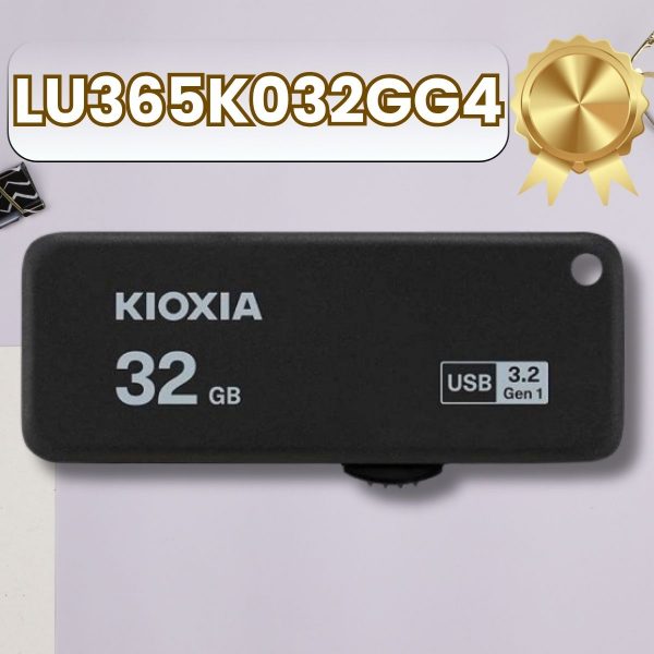 USB 32GB KIOXIA U365 USB 3.2 Gen 1 R150. Mã LU365K032GG4 [BH 60T, Màu Đen, Made In Japan]