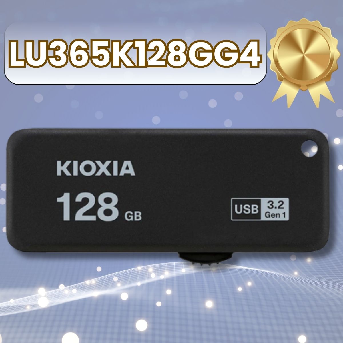 USB 128GB KIOXIA U365 USB 3.2 Gen 1 R150. Mã LU365K128GG4 [BH 60T, Màu Đen, Made In Japan]