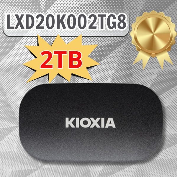 SSD Di Động 2TB KIOXIA EXCERIA PLUS G2 PORTABLE LXD20K002TG8 USB 3.2 Gen 2 R1050 W1000. BH 36T [Kim Loại]