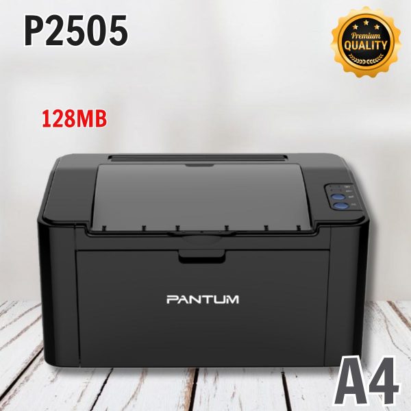 Máy in Pantum P2505 bộ nhớ 128MB Tốc độ in 22ppm đen trắng, Hỗ trợ phân giải 1200x1200 dpi