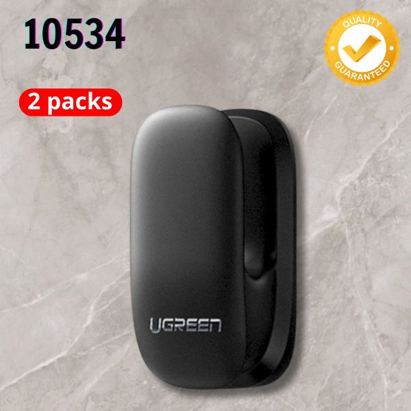 Móc treo Cáp, Tai nghe, Chìa khóa dán tường 2pcs Ugreen 10534 LP252 Màu đen