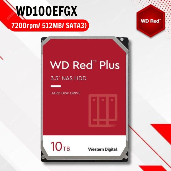 Ổ cứng Western Digital Red Plus 10TB WD100EFGX 3.5 inch 512MB Cache 7200RPM