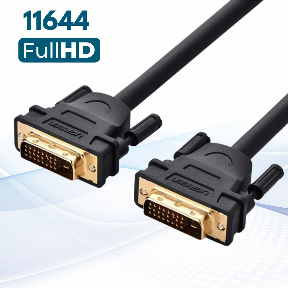 Cáp chuyển DVI 24 + 1 Ugreen 11644 dài 25m, Hỗ trợ độ phân giải Full HD, Vỏ bọc cáp chất liệu PVC chống nhiễu cao cấp
