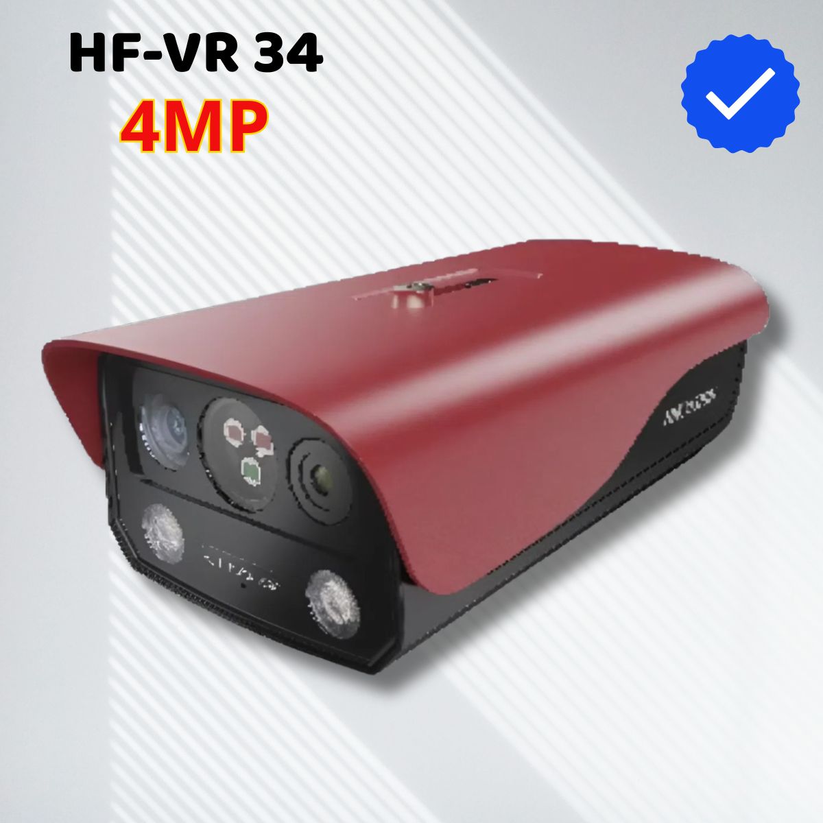Camera phát hiện hoả hoạn 4MP Hikfire HF-VR 34 cảm biến nhiệt hồng ngoại phát hiện ngọn lửa, khói, cháy nổ - Báo động âm thanh&đèn, Tích hợp loa&mic