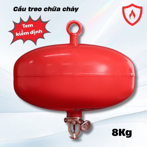 Cầu treo chữa cháy tự động 8 Mec 8kg Đầy đủ CO-CQ