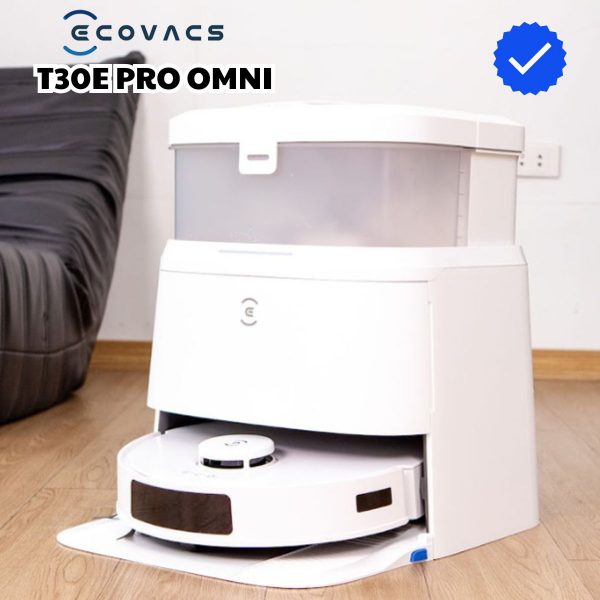 Robot hút bụi lau nhà thông minh chống rối  Ecovacs T30E PRO OMNI Lực hút 11.000Pa
