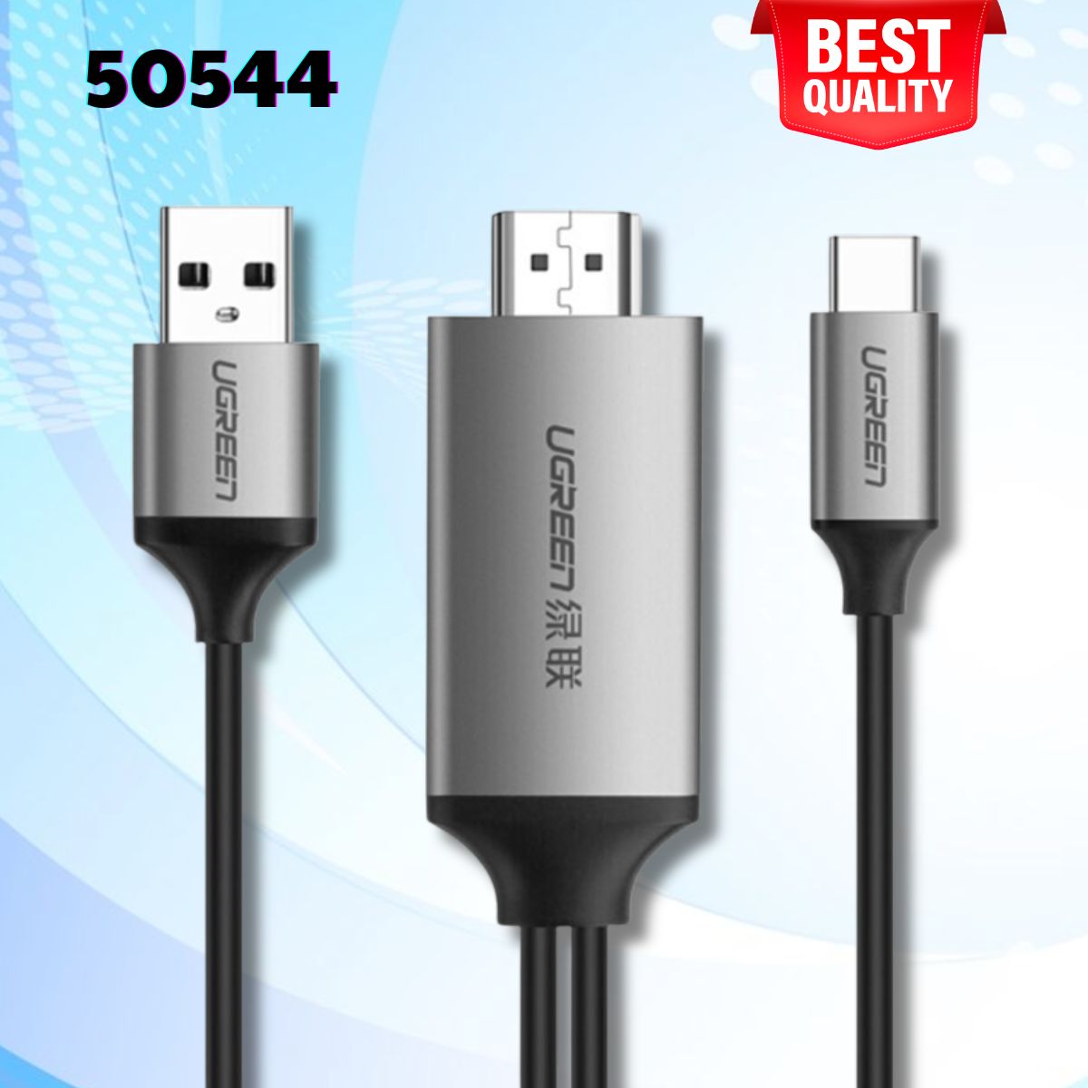 Cáp kết nối USB-C sang HDMI Ugreen 50544 1.5M màu Xám, Hỗ trợ 4K
