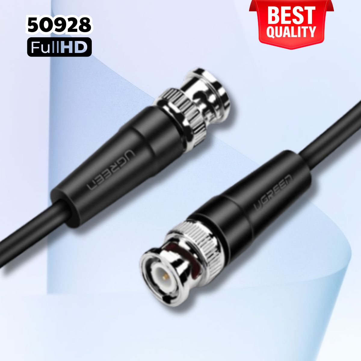Cáp SDI cho máy quay, camera Ugreen 50928 Dài 10m Màu đen, Hỗ trợ Full HD