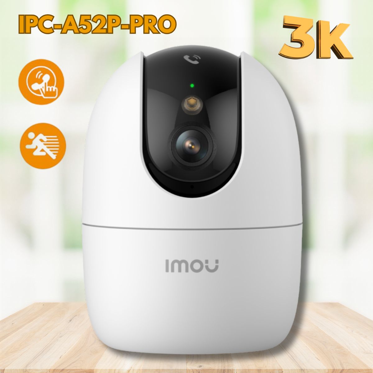Camera Imou A52P Pro 5MP 3K Chính Hãng, Xoay 360°, AI Nhận Diện Người Đàm thoại 2 chiều, Wifi 6, Đèn & Còi