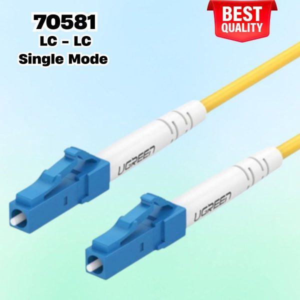 Cáp quang Ugreen 70581 10m LC - LC Single Mode dài 10m