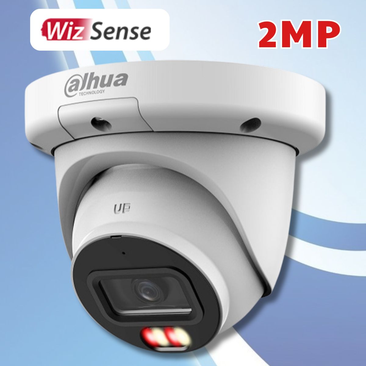 Camera Dahua DH-IPC-HDW3249QMP-S-IL 2MP Đèn trợ sáng + IR 50m, Phân biệt chuyển động AI, Hạn chế báo giả