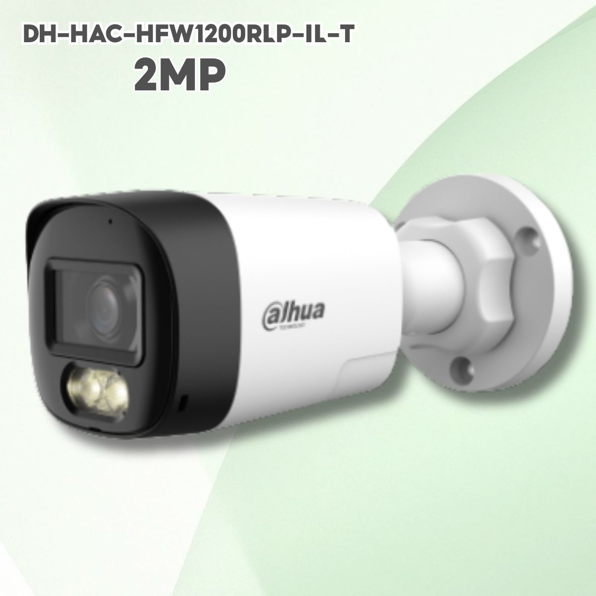 Camera thân Smart Dual Light 2MP Dahua DH-HAC-HFW1200RLP-IL-T – Đàm thoại 2 chiều, Có màu ban đêm 30m, Mic + Loa, Chống nước IP67