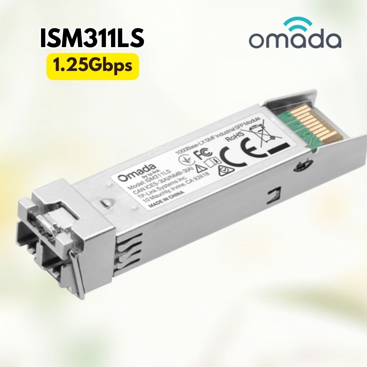 Module SFP Industrial 1000Base-LX TP-Link ISM311LS Single-mode, Truyền xa 20km, Tôc độ dữ liệu 1.25 Gbps