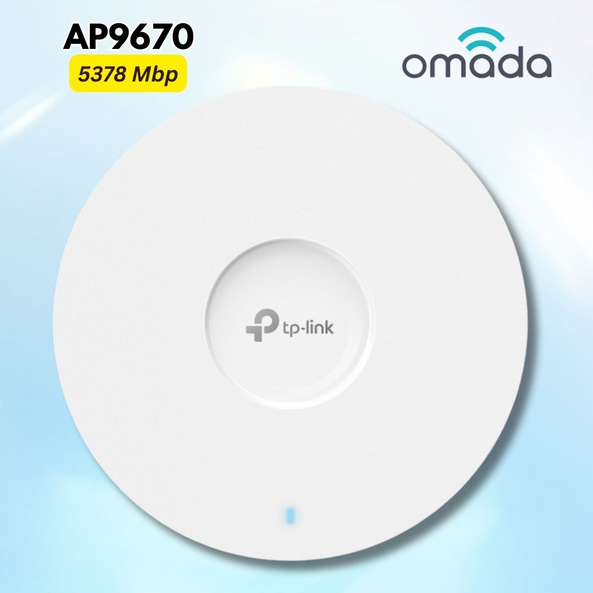 Access Point WiFi 6 TP-Link Omada Pro AP9670 Tốc độ 5378 Mbps, Cổng Uplink 2.5G, Kết nối hơn 250+ User, Phạm vi truyền tải 140 m²