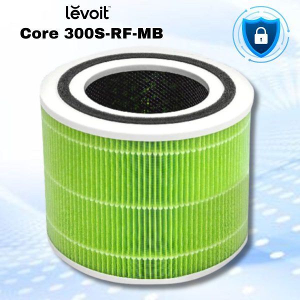 Lõi lọc nấm mốc và vi khuẩn Levoit Core 300S-RF-MB, Hệ thống lọc 3 giai đoạn, Công Nghệ HEPA Smart & Khử Mùi AirReComposition™
