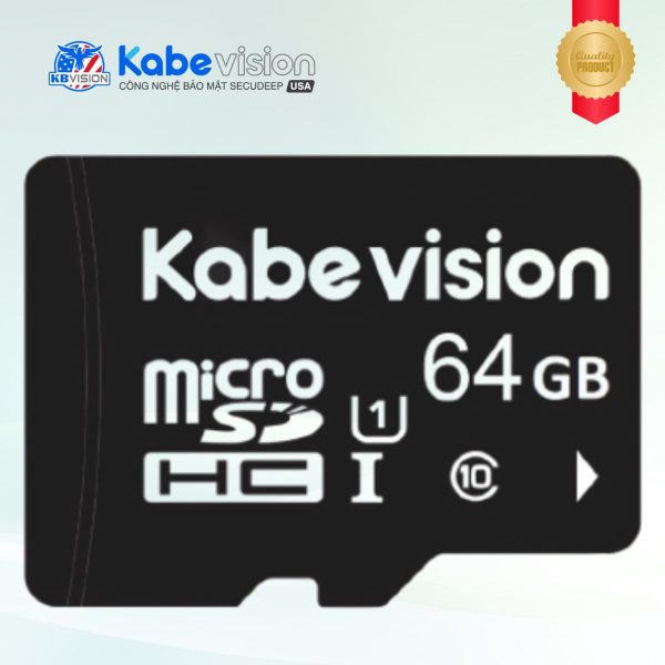 Thẻ nhớ lưu trữ  Kabevision 64GB, Tốc độ đọc 95MB/s, Tốc độ ghi lên đến 30 MB/s, TBW 33TB