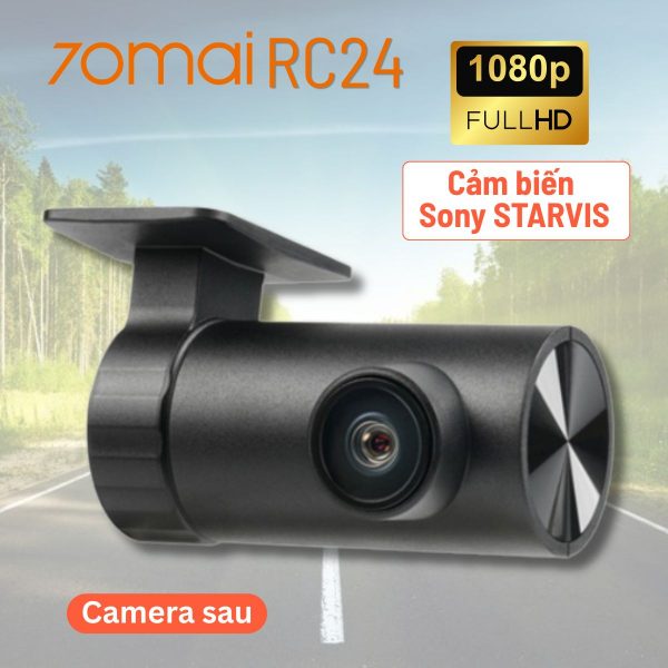 Mắt camera sau 70mai RC24, Tương thích 70mai A810S, T800, Cảm biến Sony STARVIS 2 IMX662 1080P< hồng ngoại ban đêm