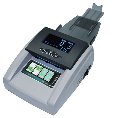 Máy đếm tiền ngoại tệ CASHTA FT-20 phát hiện 6 loại ngoại tệ thông dụng, phát hiện tiền giả bằng tia UV, hiển thị mệnh giá khi đếm