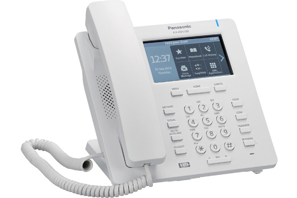 Điện thoại bàn Panasonic KX-HDV330 có màn hình màu cảm ứng, hỗ trợ PoE