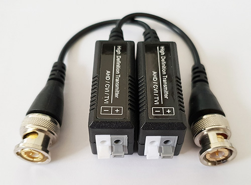 Video Balun 06dB chuyển tín hiệu từ cáp soắn sang BNC,hỗ trợ camera AHD/CVI/TVI với cat 5e,6 ( cặp 2 cái)