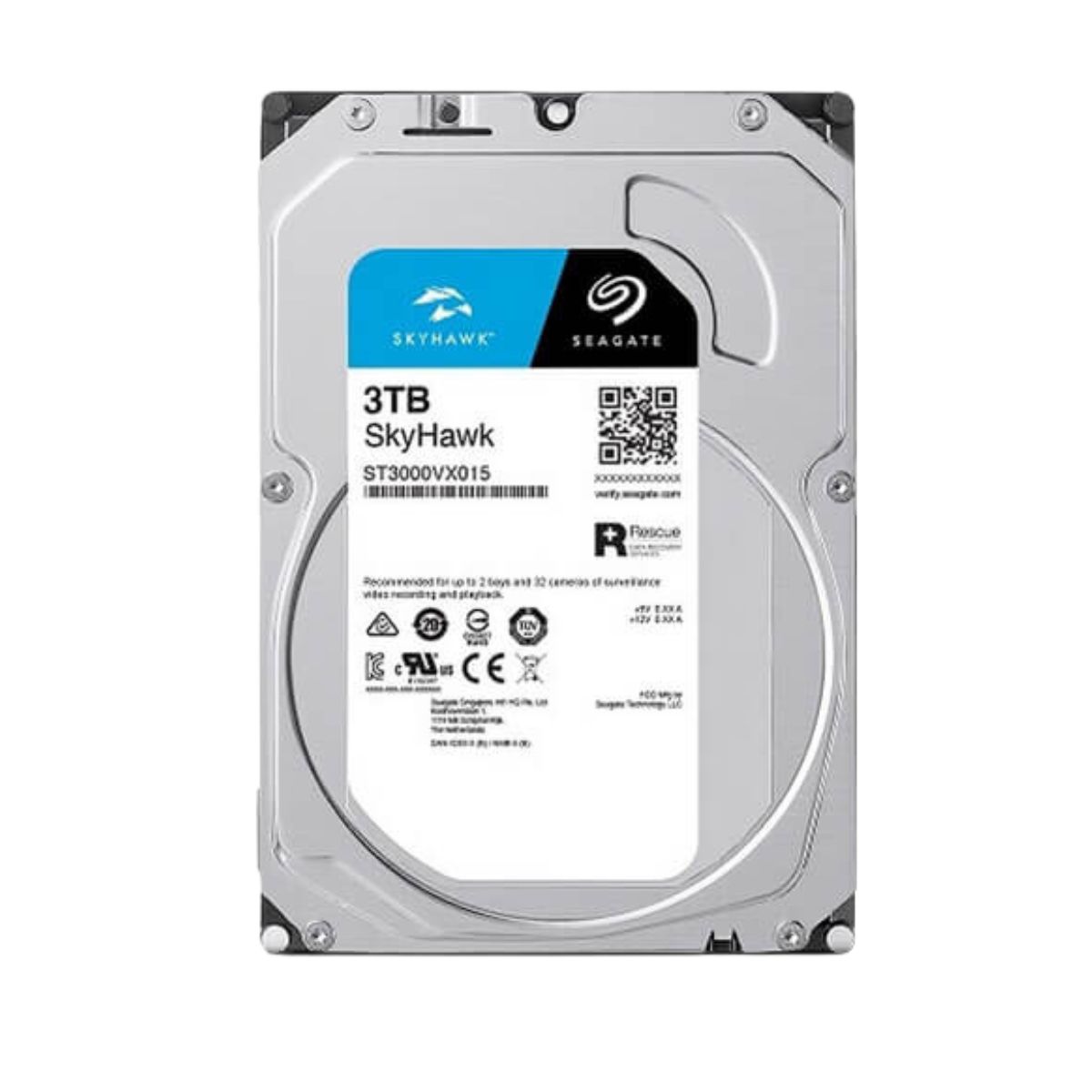 HDD Seagate Skyhawk 3TB 64MB ST3000VX015 dòng chuyên dụng camera hoạt động 24/7, tiết kiệm điện năng