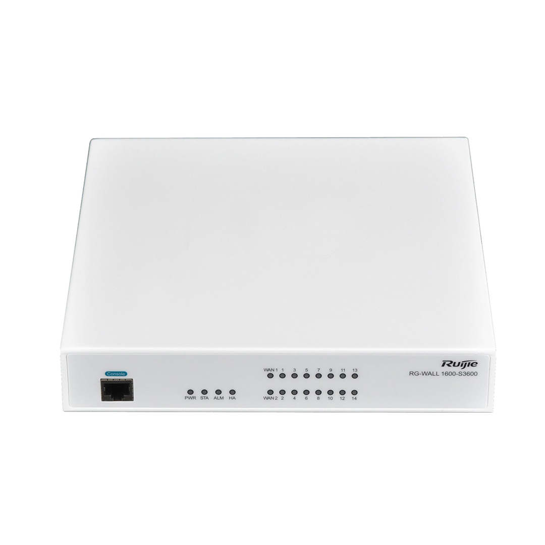 Thiết bị mạng Wifi Ruijie tường lửa RG-WALL 1600-S3600 bản quyền 1 năm