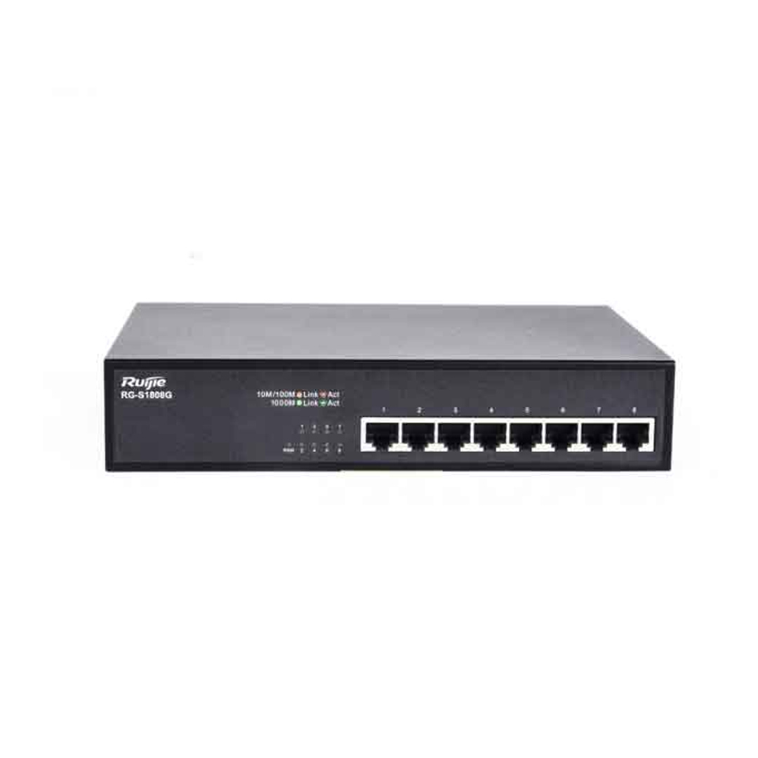 Thiết bị mạng HUB Switch Ruijie RG-S1808G ổ chia mạng 8 cổng 10/100/1000 BASE-T