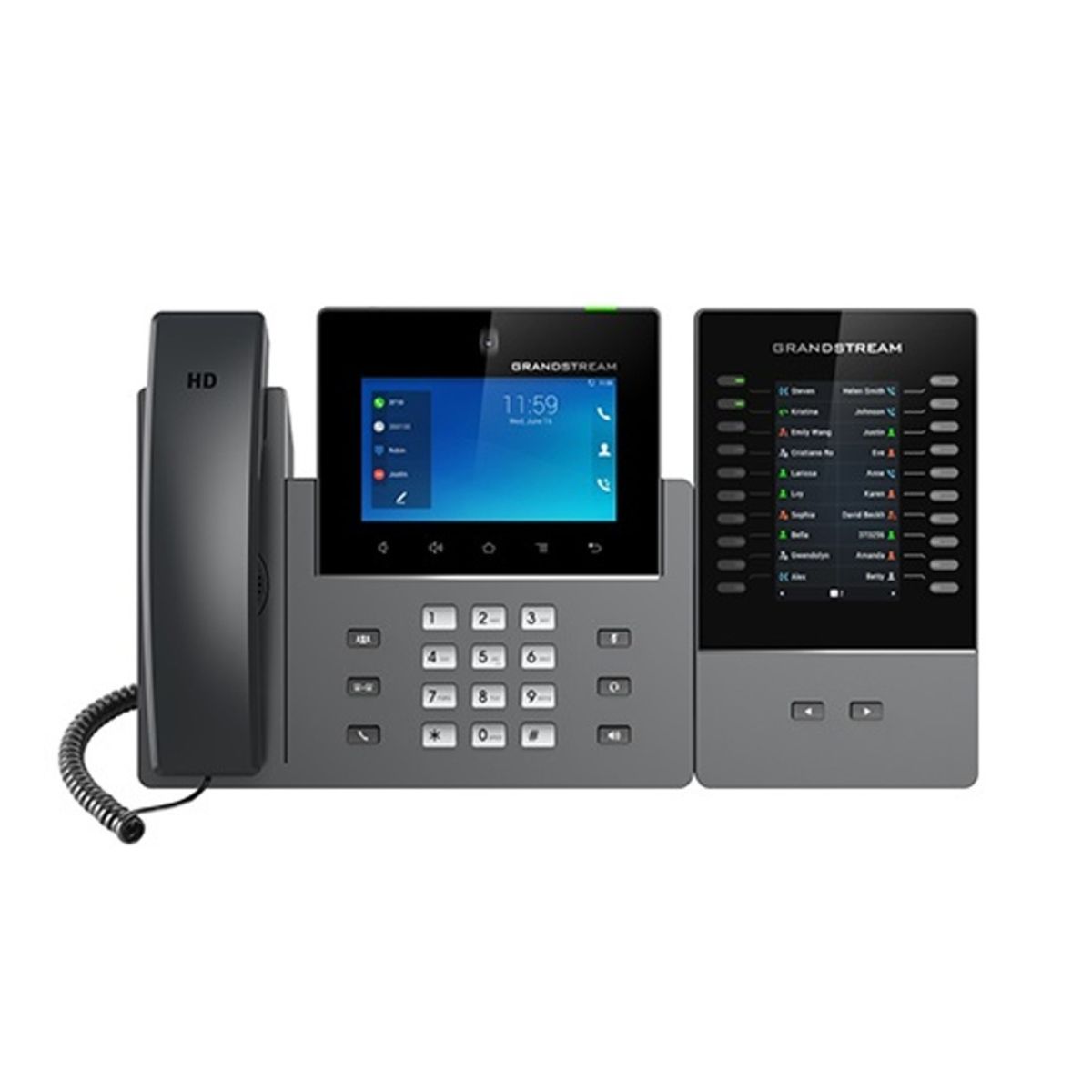 Điện thoại IP Wifi video call Grandstream GXV3250 hỗ trợ PoE, Bluetooth, 2 cổng mạng Gigabit