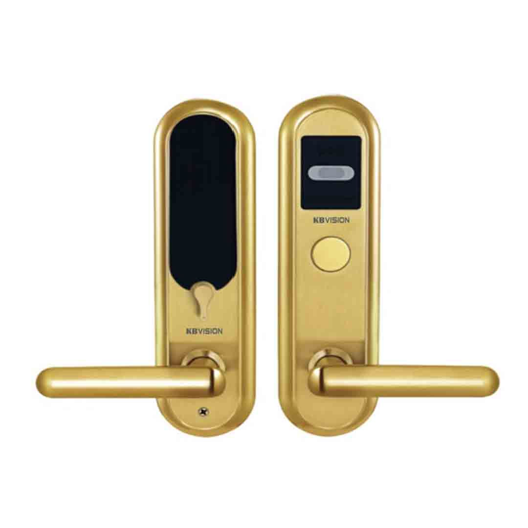 Khóa cửa Kbvision KB-SL02HG (Khóa thông minh cho khách sạn màu vàng)